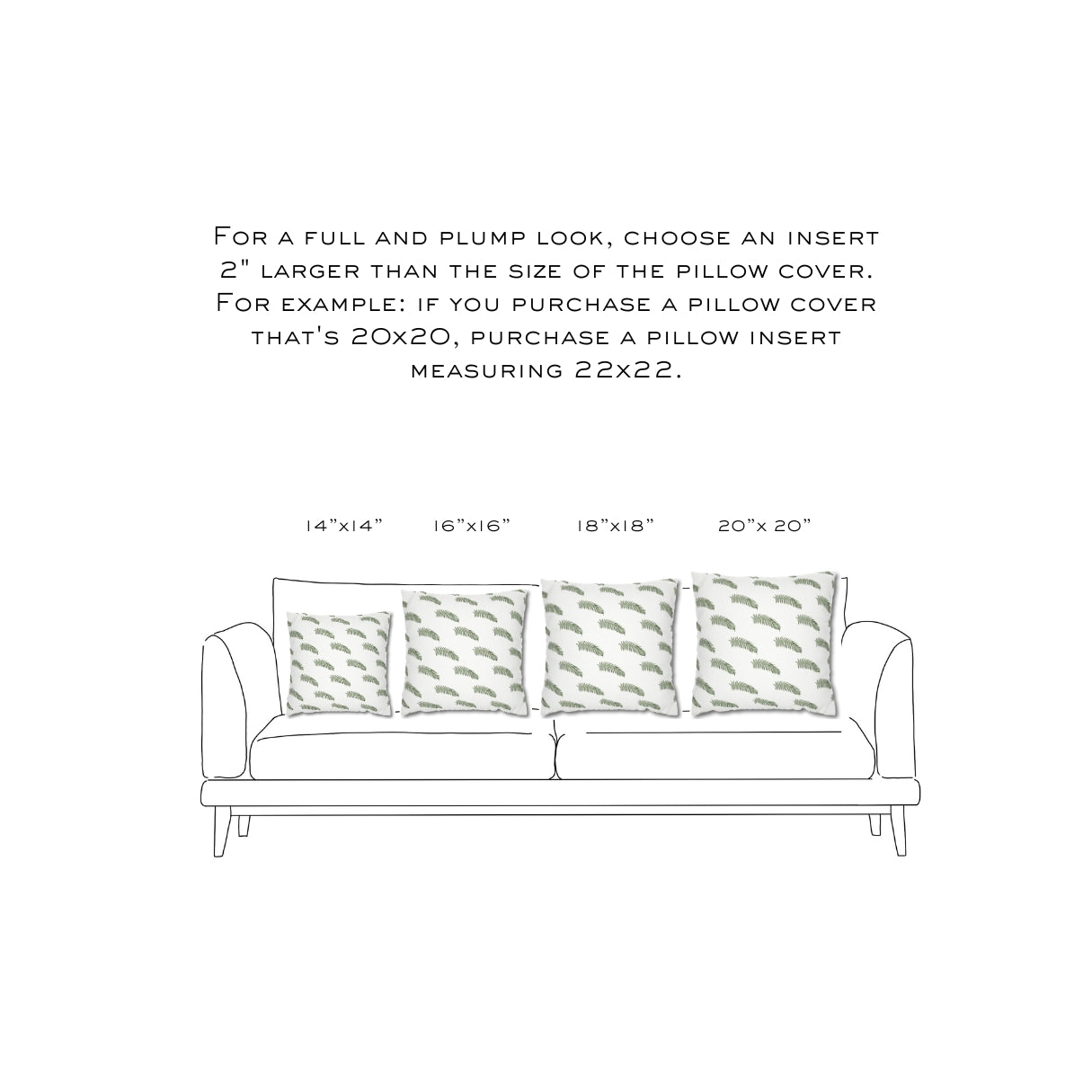 Green Fern Plant Square Pillowcase