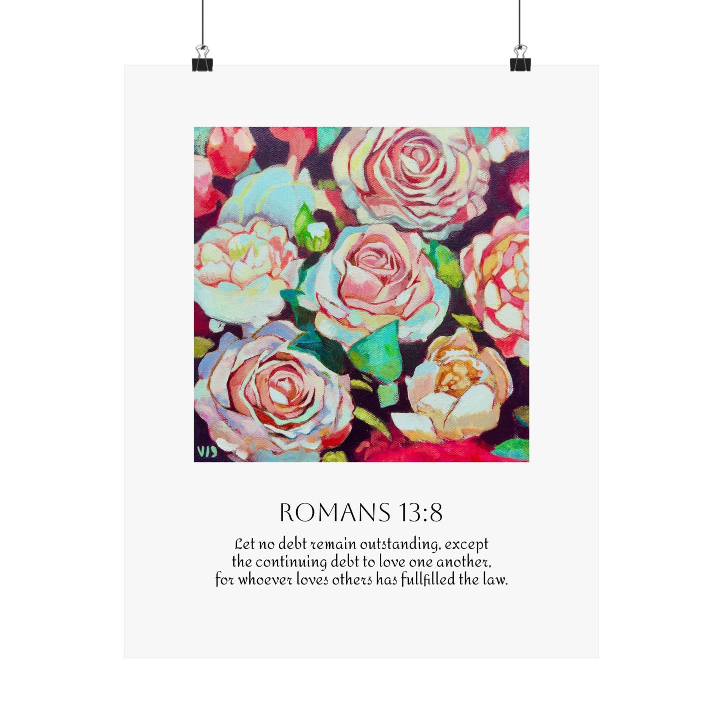 Bloom in Love Rose Art Print