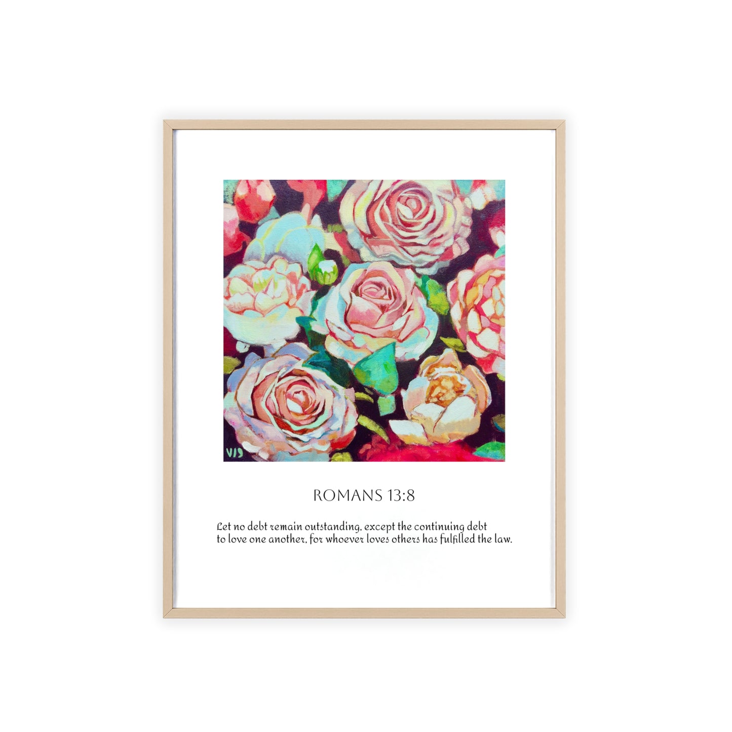 Bloom in Love Framed Rose Print