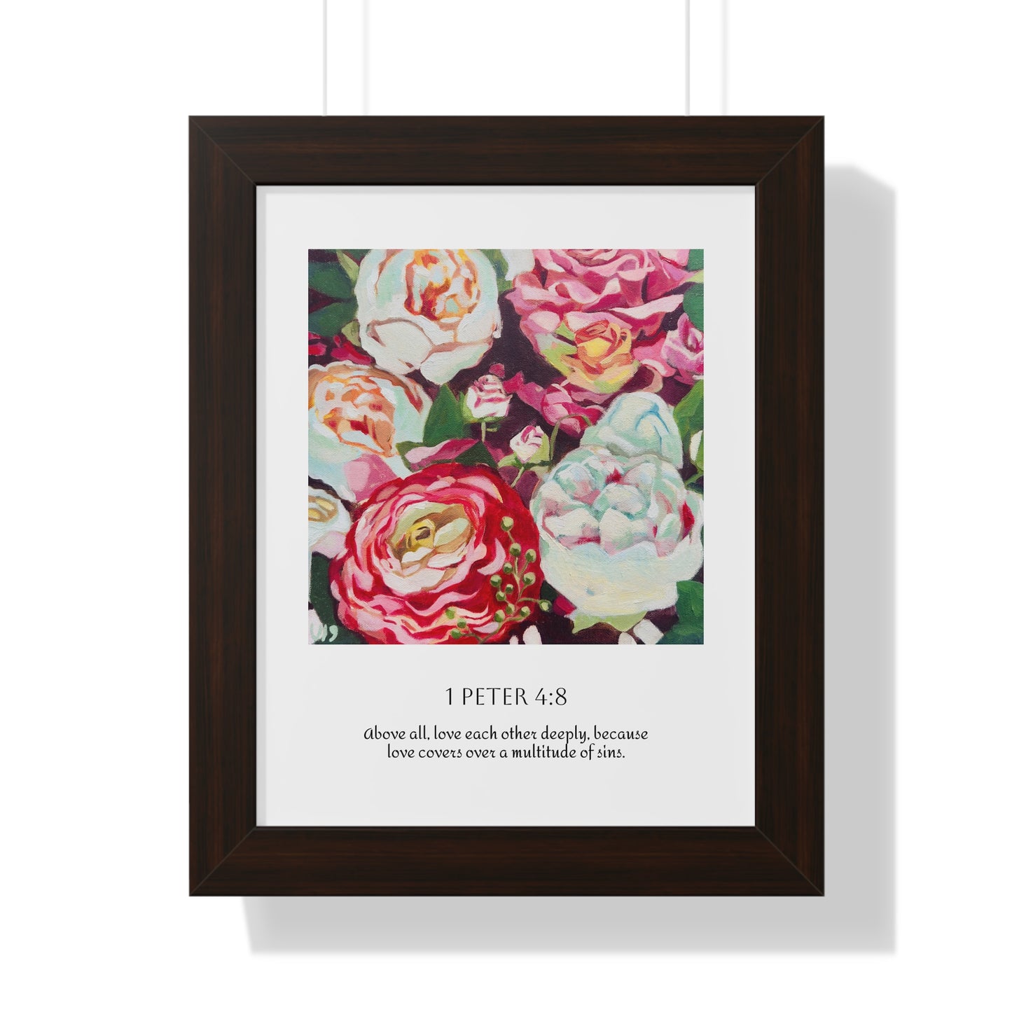 Graceful Love Framed Scripture Art Print