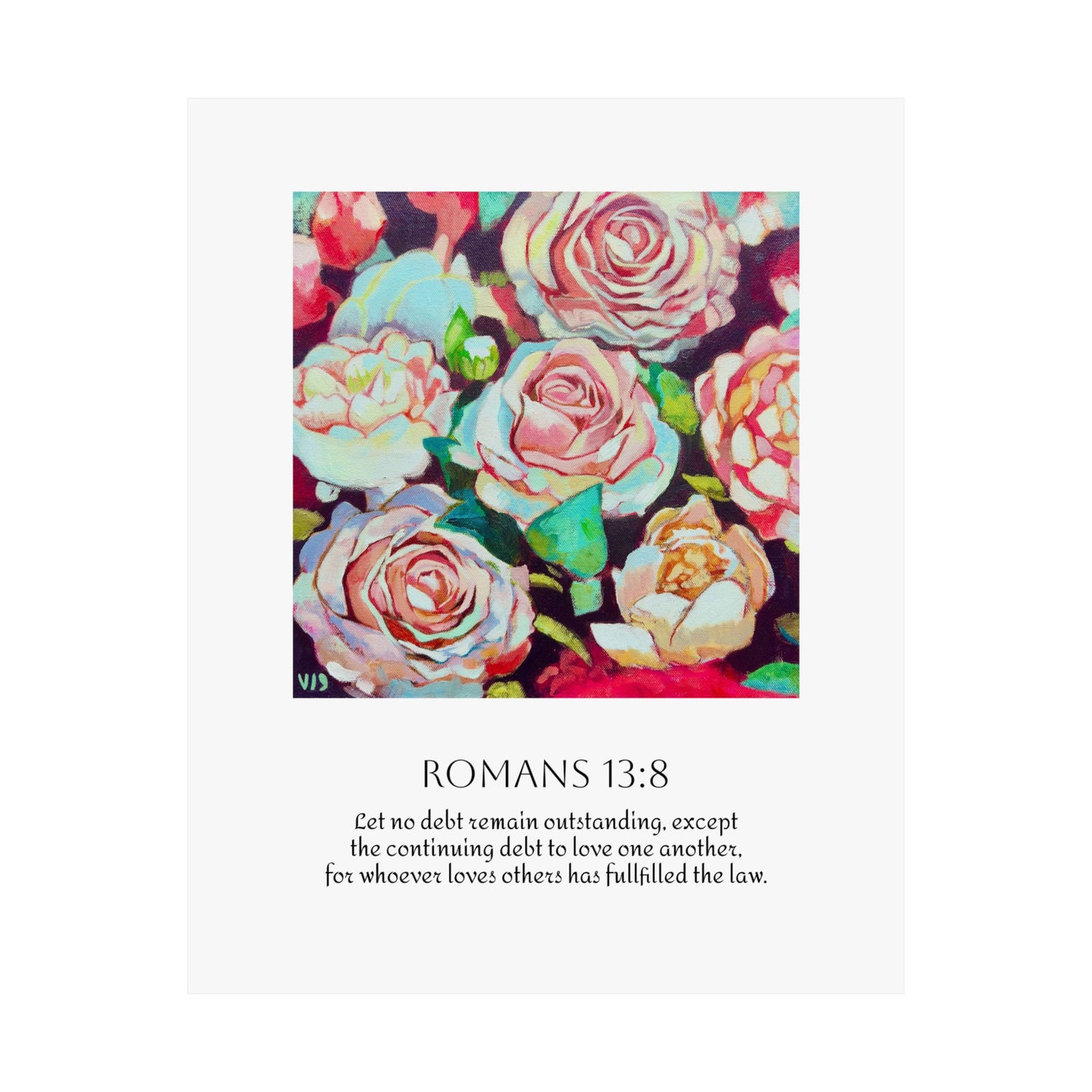 Bloom in Love Rose Art Print