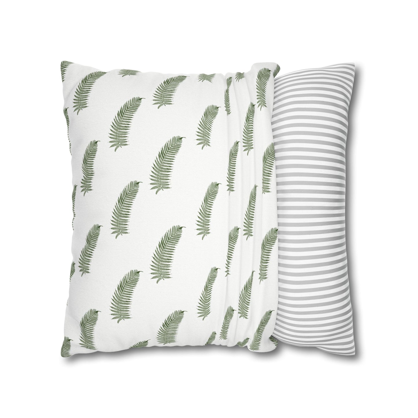 Green Fern Plant Square Pillowcase