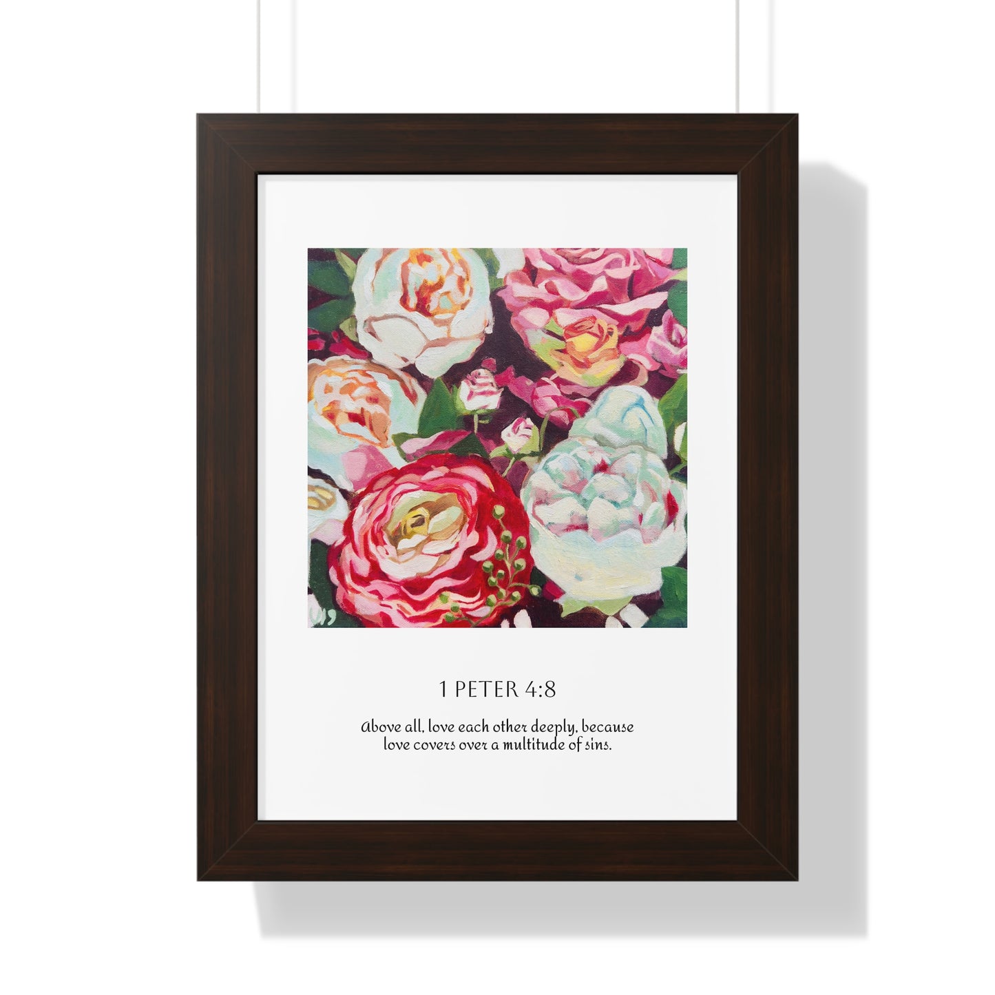 Graceful Love Framed Scripture Art Print