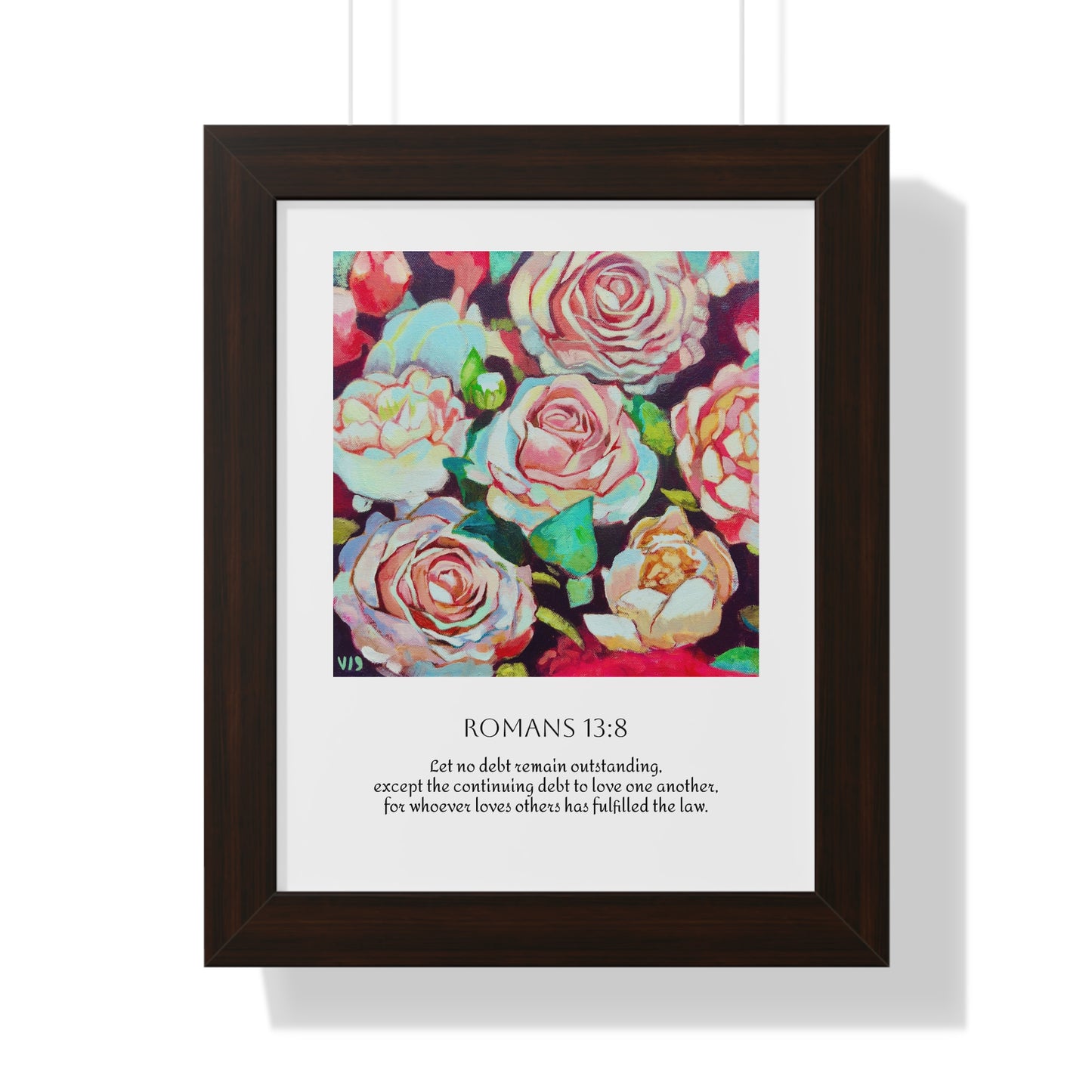 Bloom in Love Rose Framed Wall Art