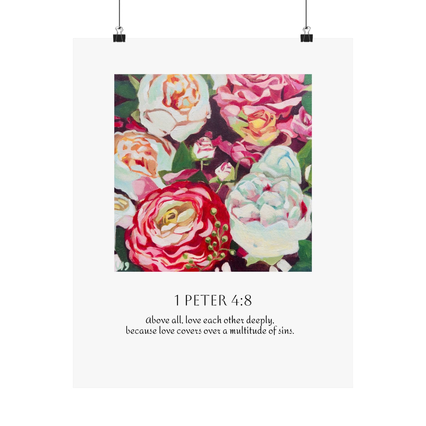 Graceful Love Scripture Art Print