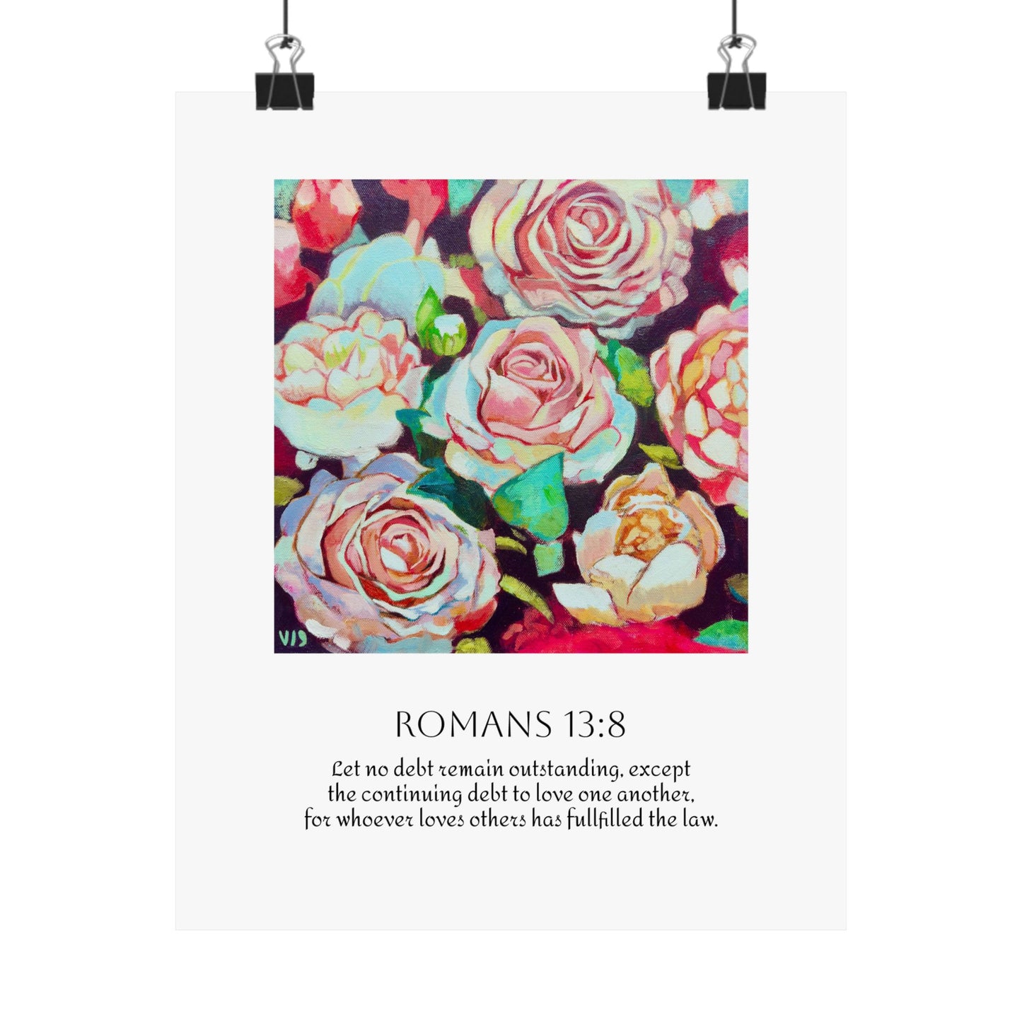 Bloom in Love Rose Art Print