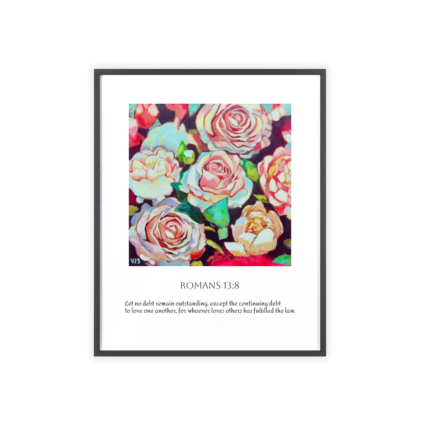 Bloom in Love Framed Rose Print