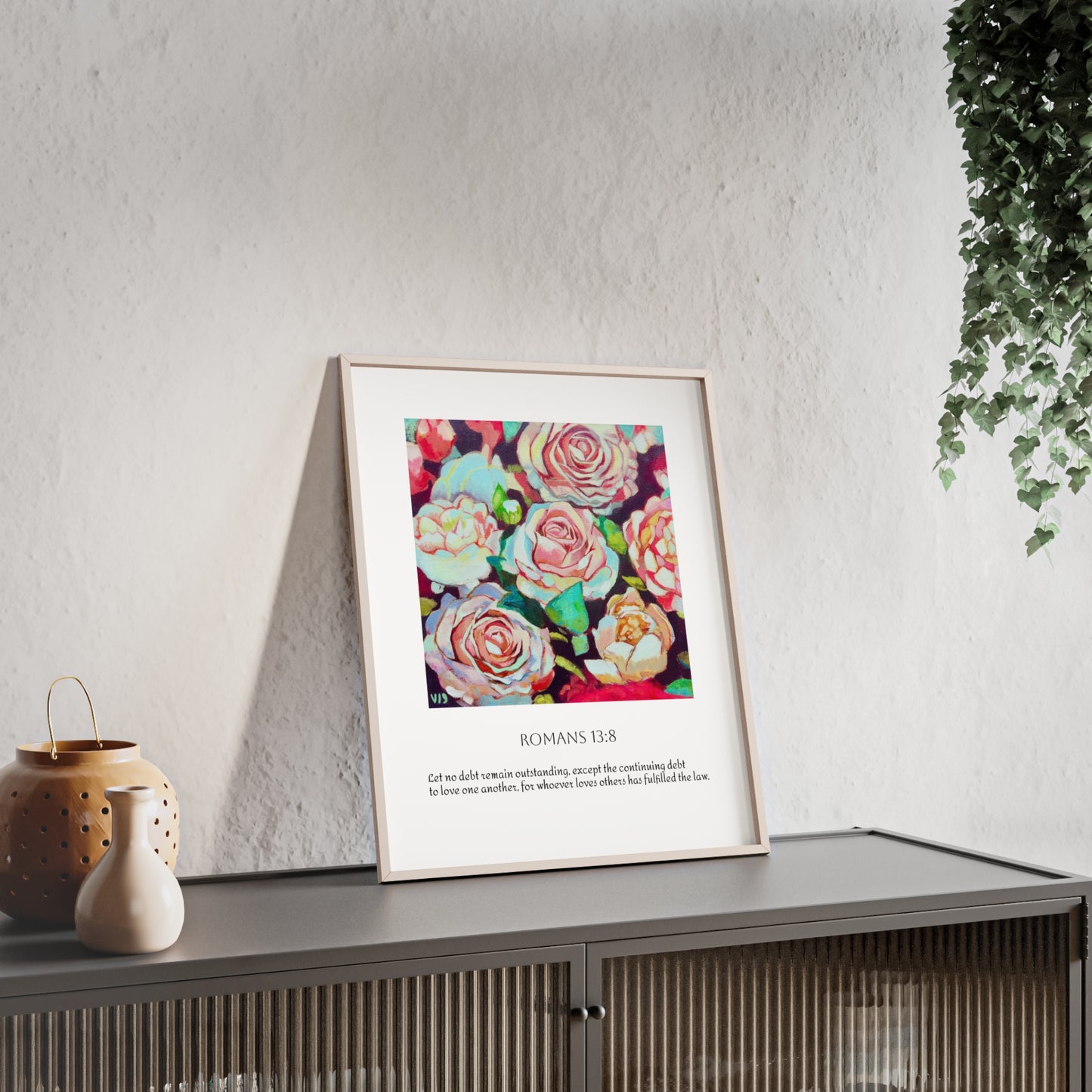 Bloom in Love Framed Rose Print
