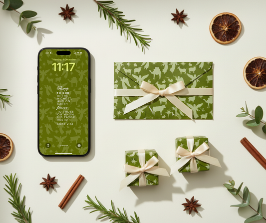 Faith Lock Screens | Nativity-Inspired Printable Papers | Digital Download