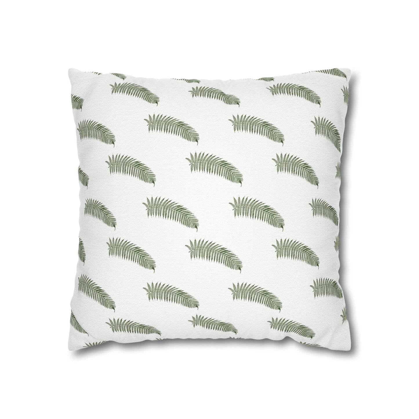 Green Fern Plant Square Pillowcase