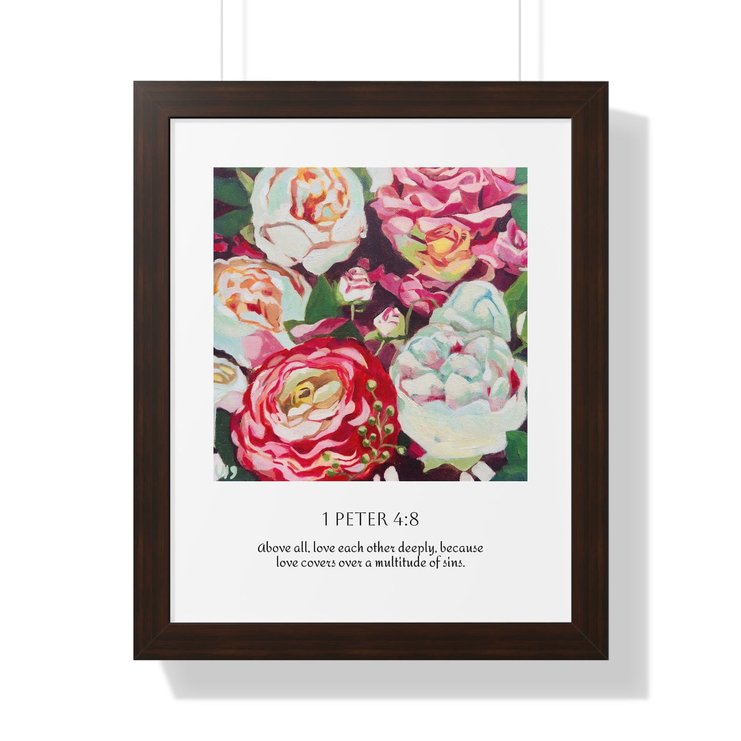 Graceful Love Framed Scripture Art Print