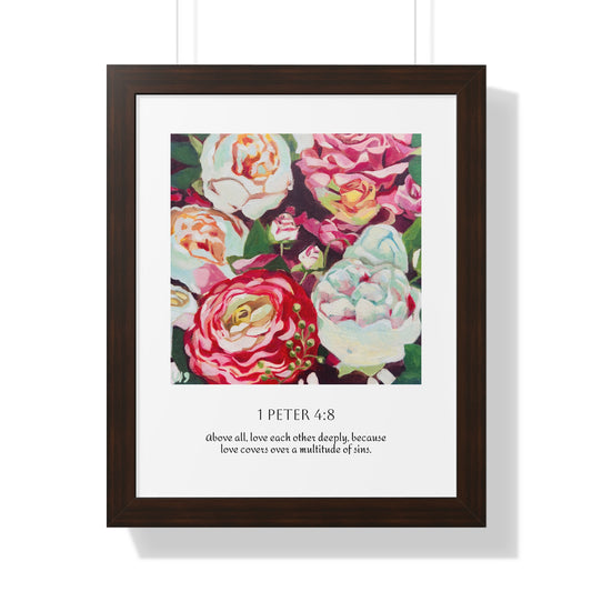 Graceful Love Framed Scripture Art Print