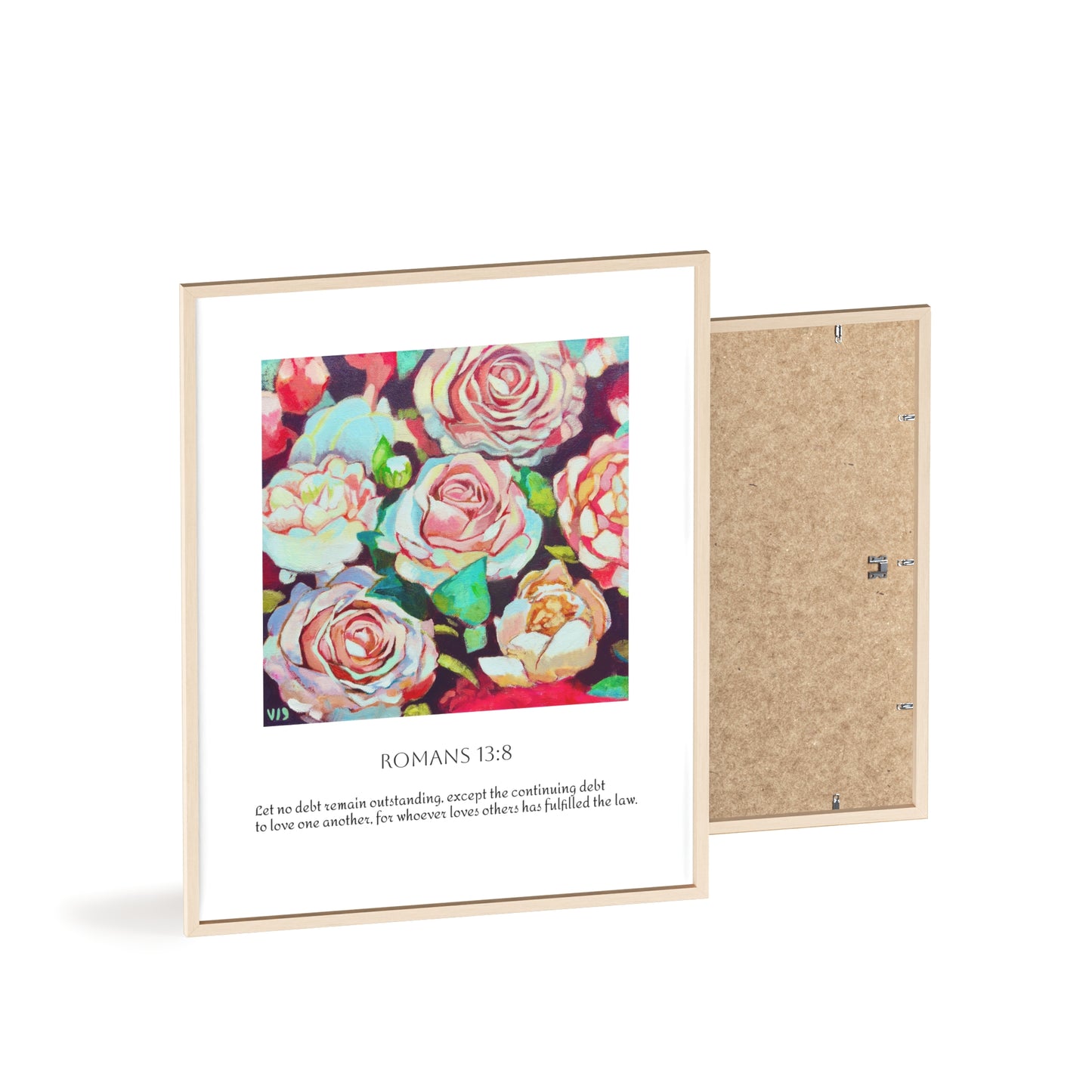 Bloom in Love Framed Rose Print