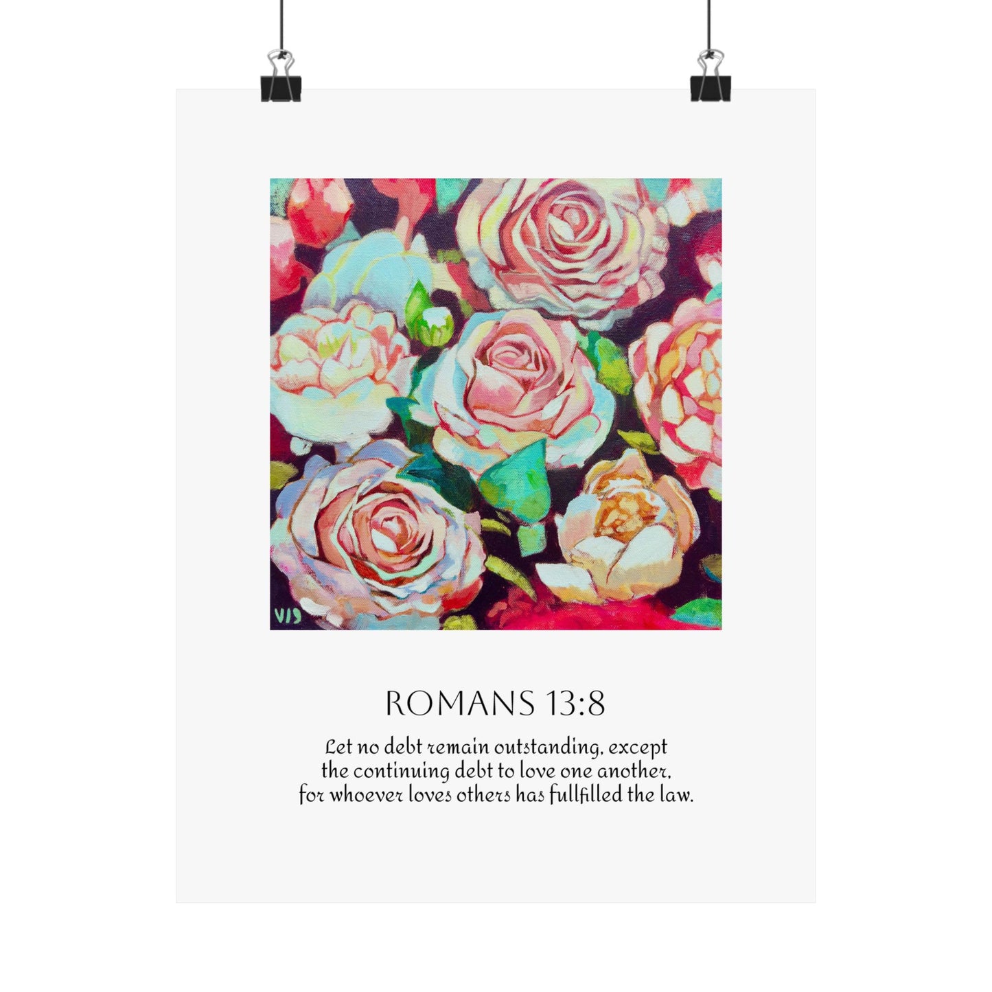 Bloom in Love Rose Art Print