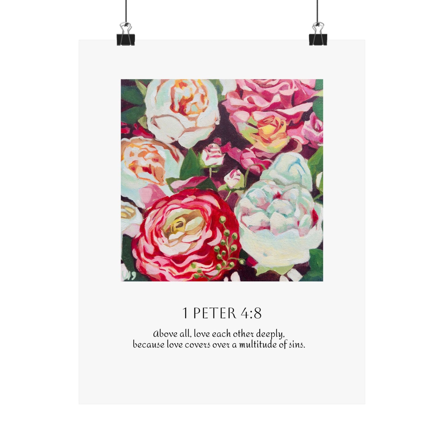 Graceful Love Scripture Art Print