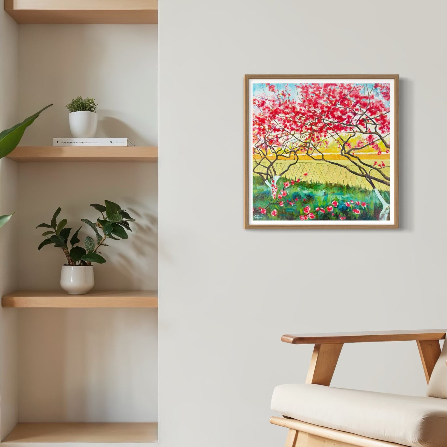 Rose & Tree Painting Series