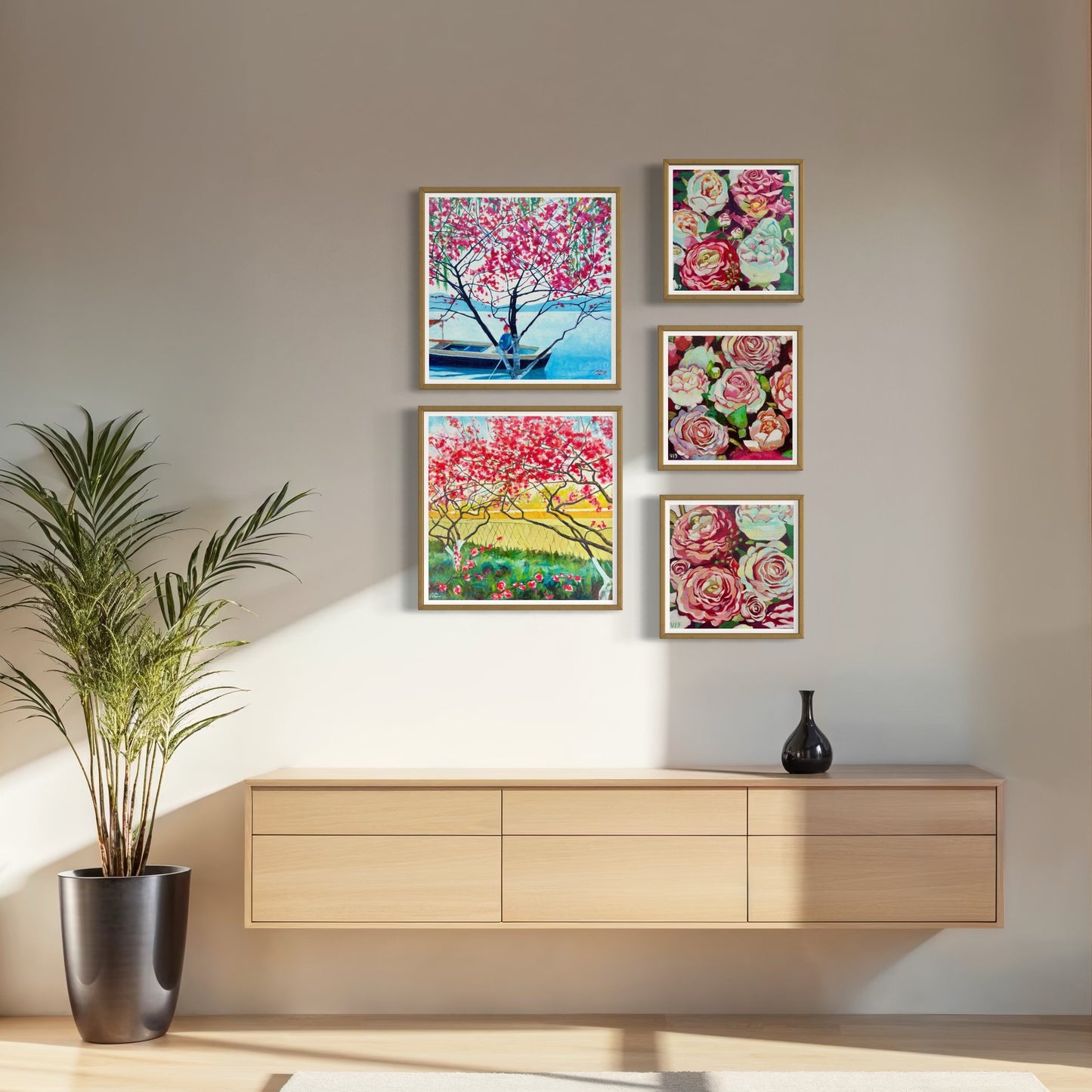 Bloom and Stillness - Digital Wall Art Bundle