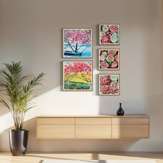 Bloom and Stillness - Digital Wall Art Bundle
