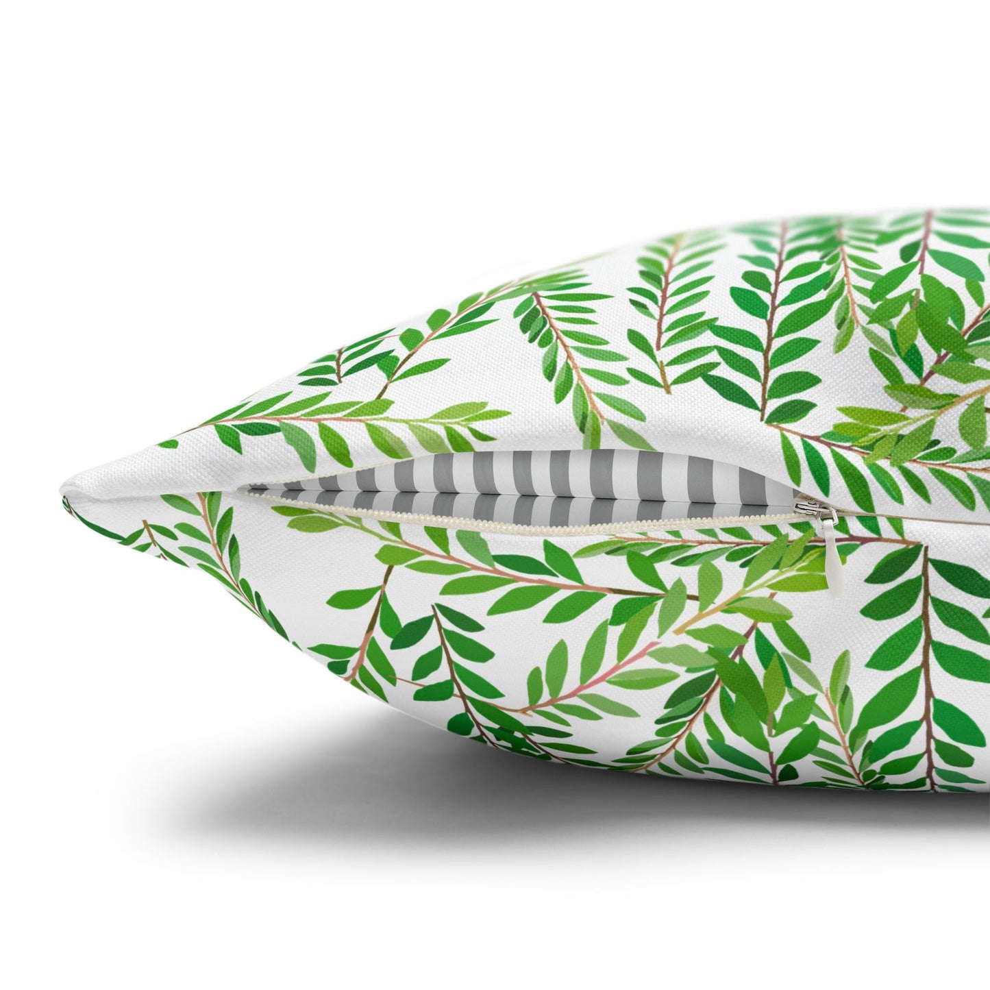 Green Leaves of Myrtle-Leaf Leaf-Flower Pillowcase