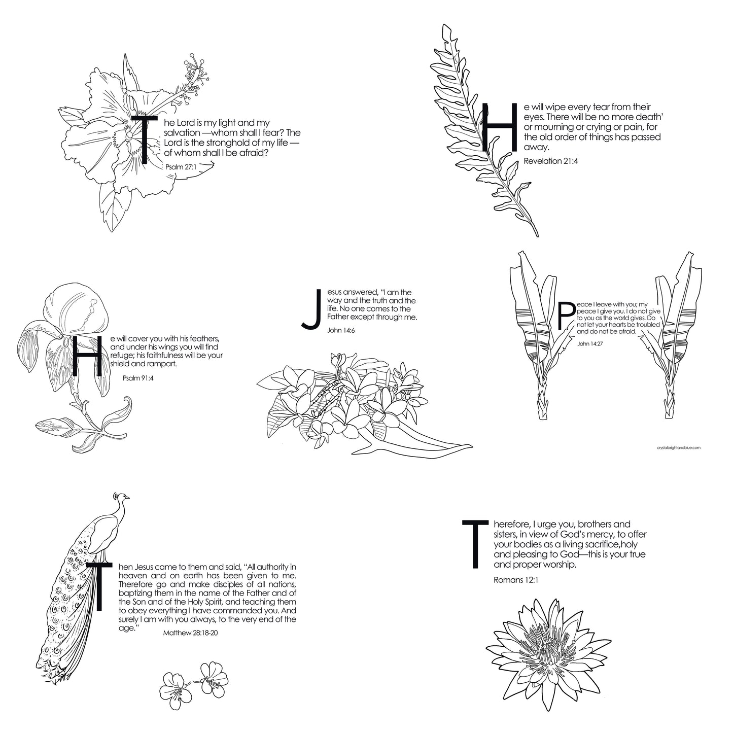 Bible Verse Coloring Pages