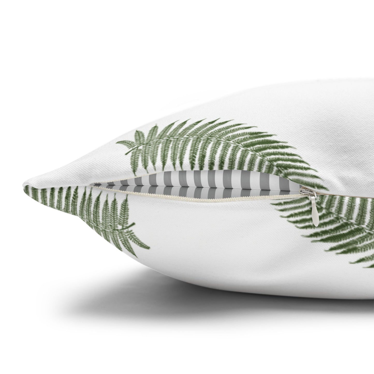 Green Fern Plant Square Pillowcase
