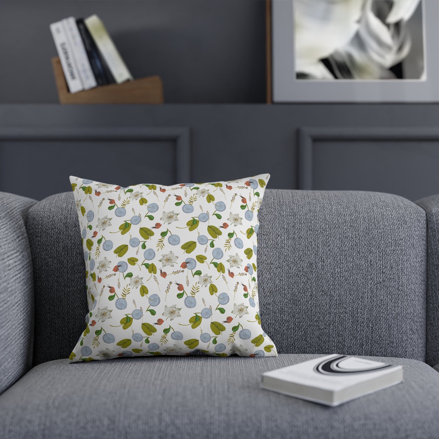 Illuminated Garden Throw Pillow