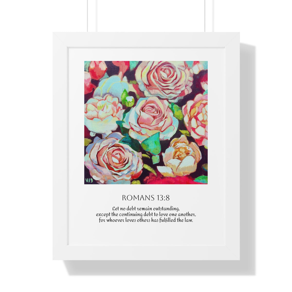 Bloom in Love Rose Framed Wall Art