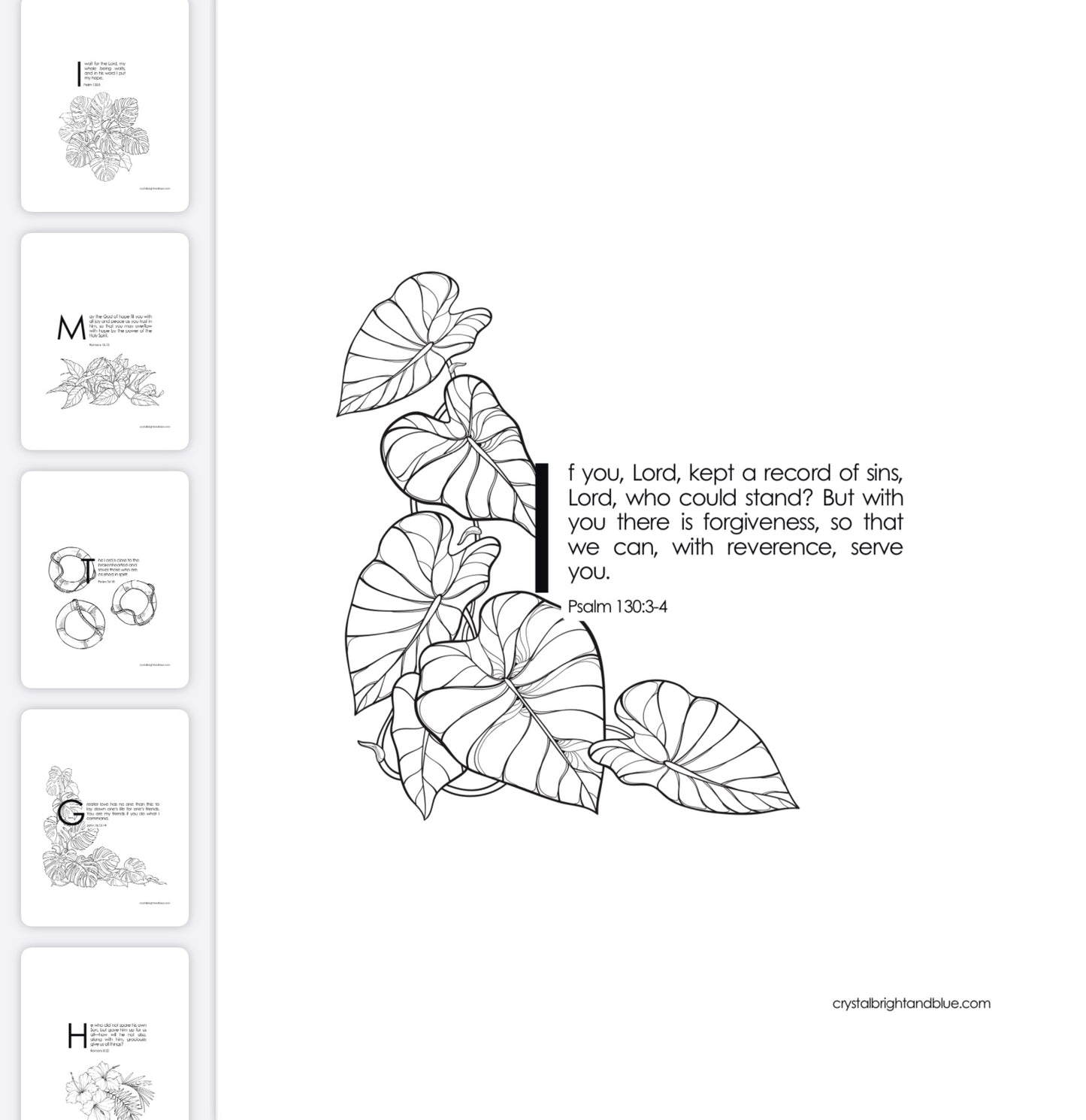 Bible Verse Coloring Pages