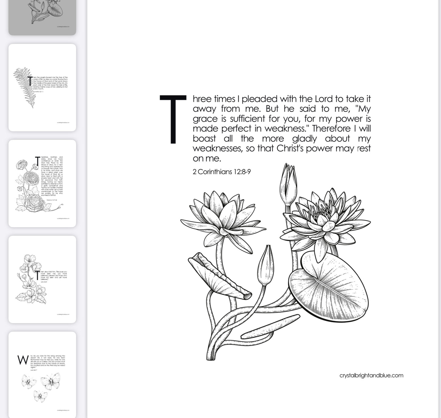 Bible Verse Coloring Pages