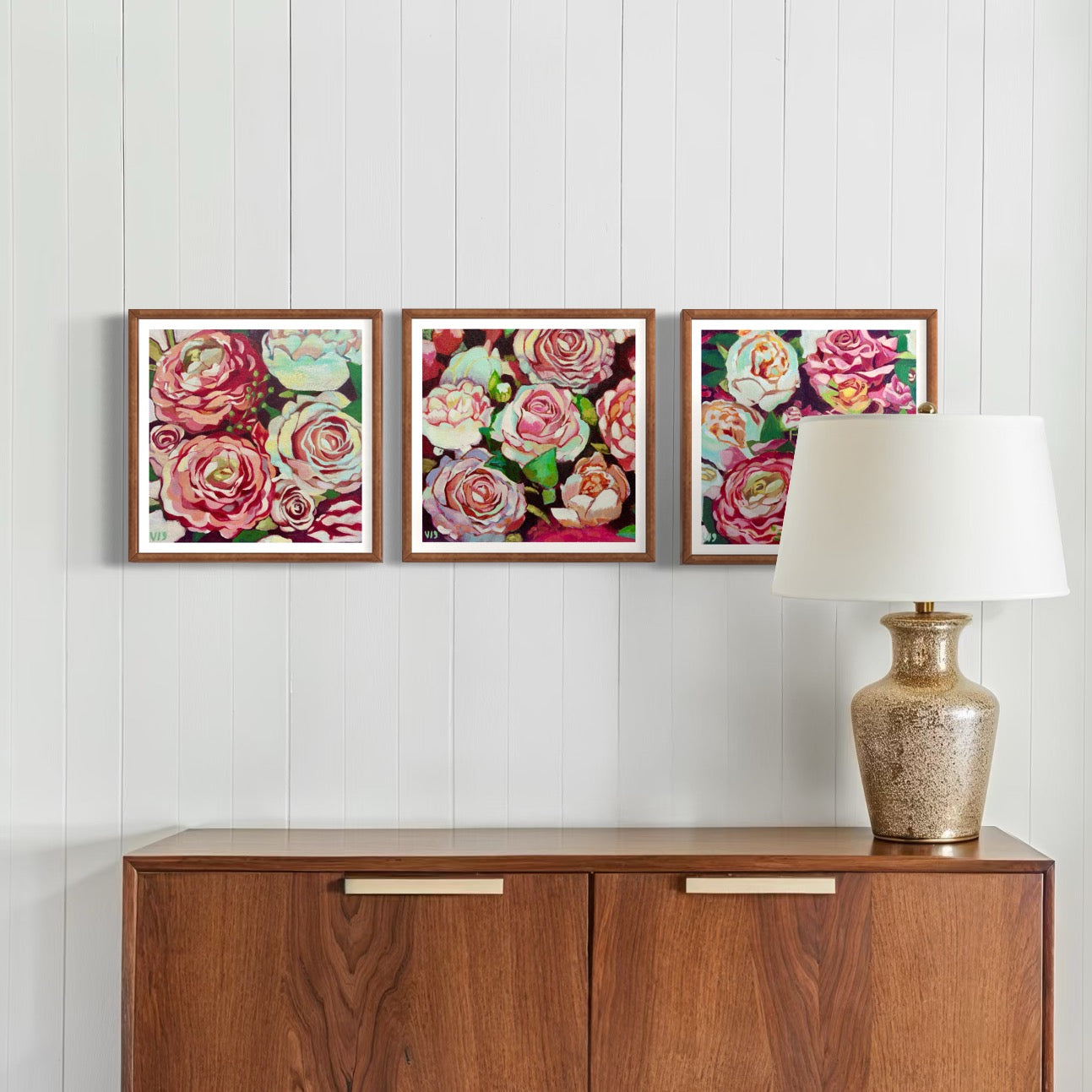 Rose & Tree Painting Series