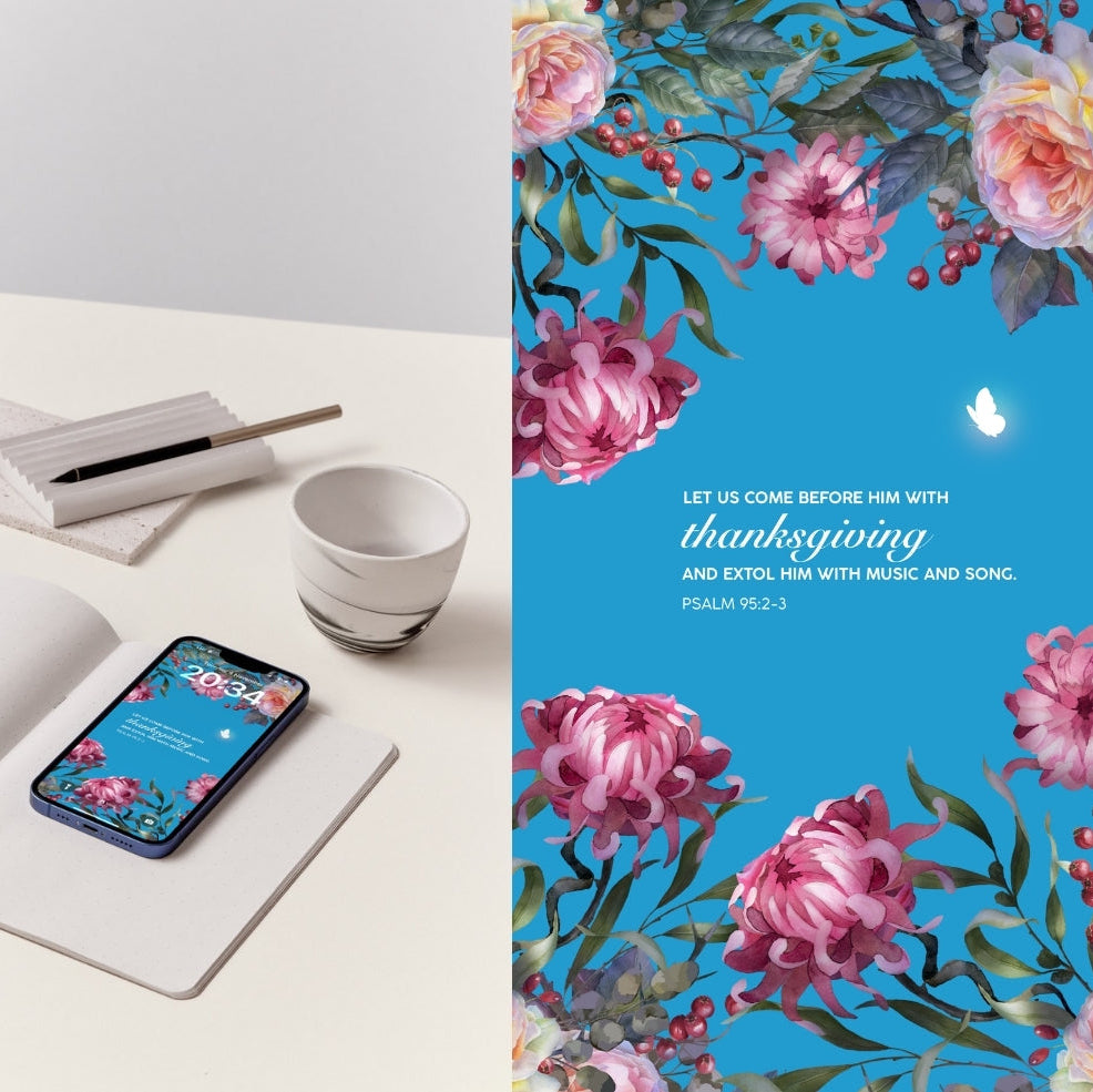 Give Thanks Always | Scripture Lockscreens