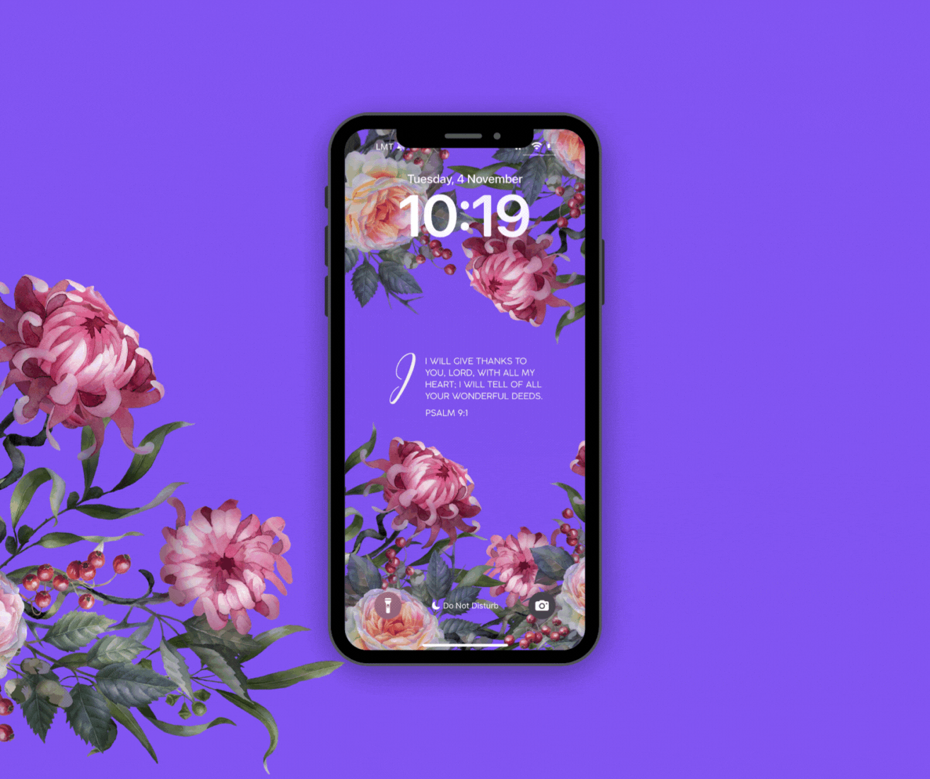 Give Thanks Always | Scripture Lockscreens