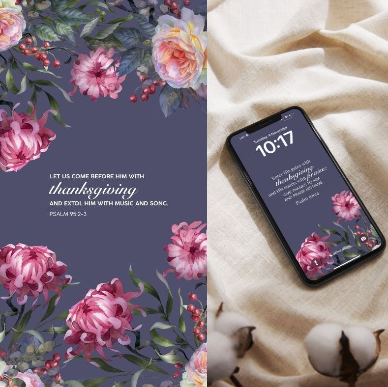 Give Thanks Always | Scripture Lockscreens