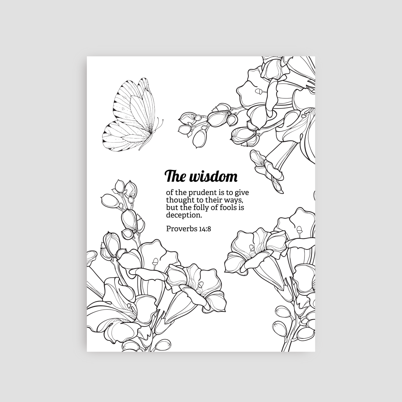 Rooted in the Word: Wisdom — 30 Bible Verse Coloring Pages
