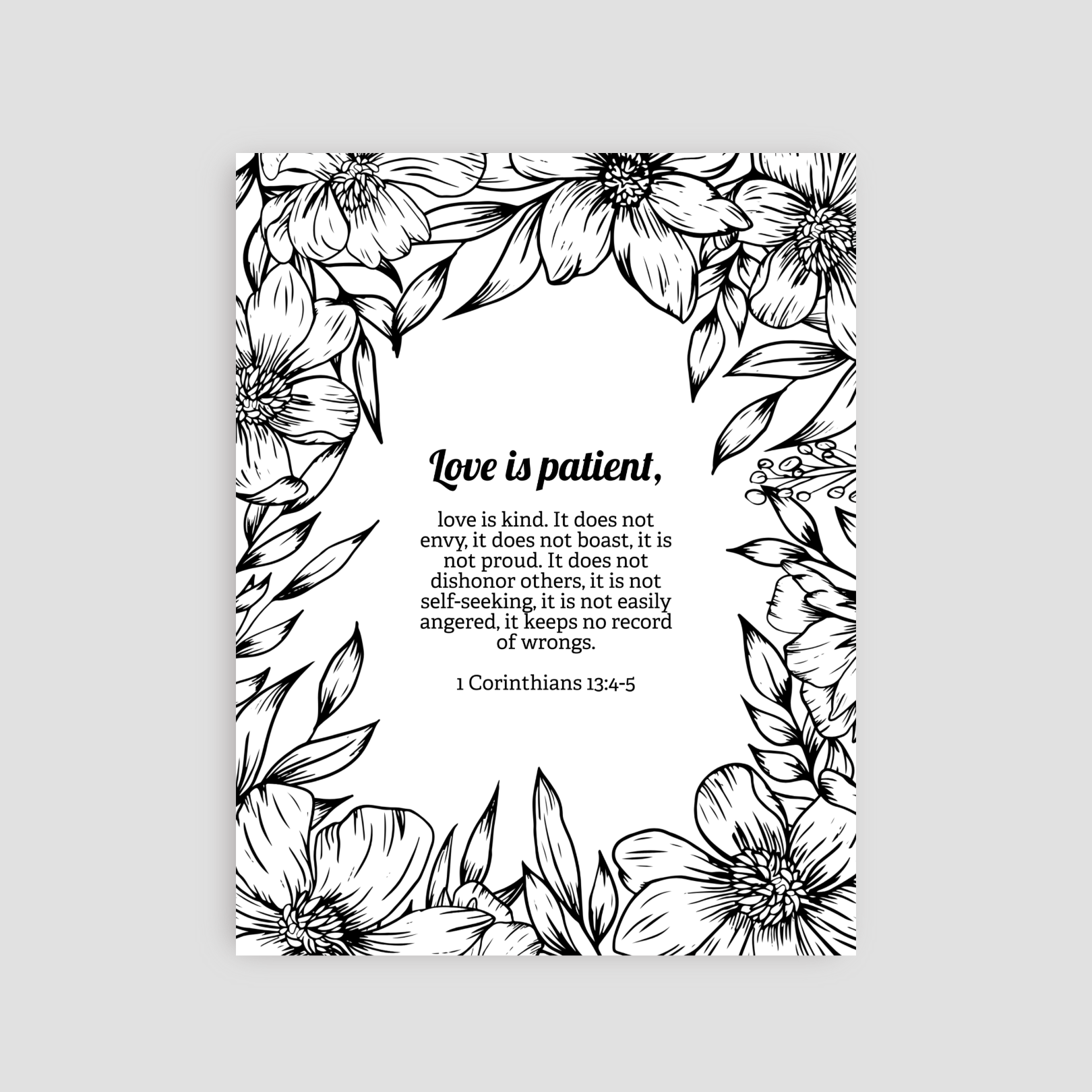 Rooted in the Word: Love — 30 Bible Verse Coloring Pages
