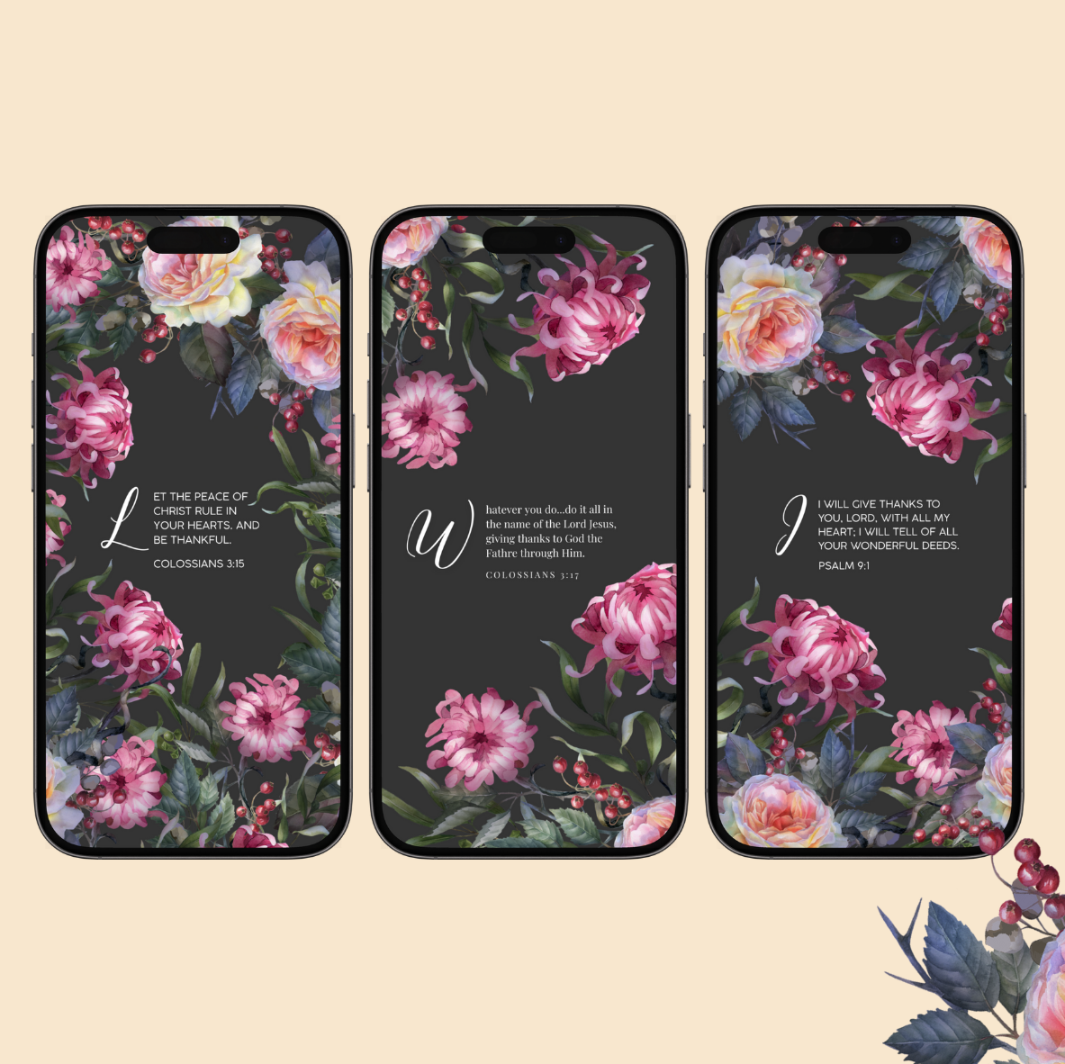 Give Thanks Always | Scripture Lockscreens