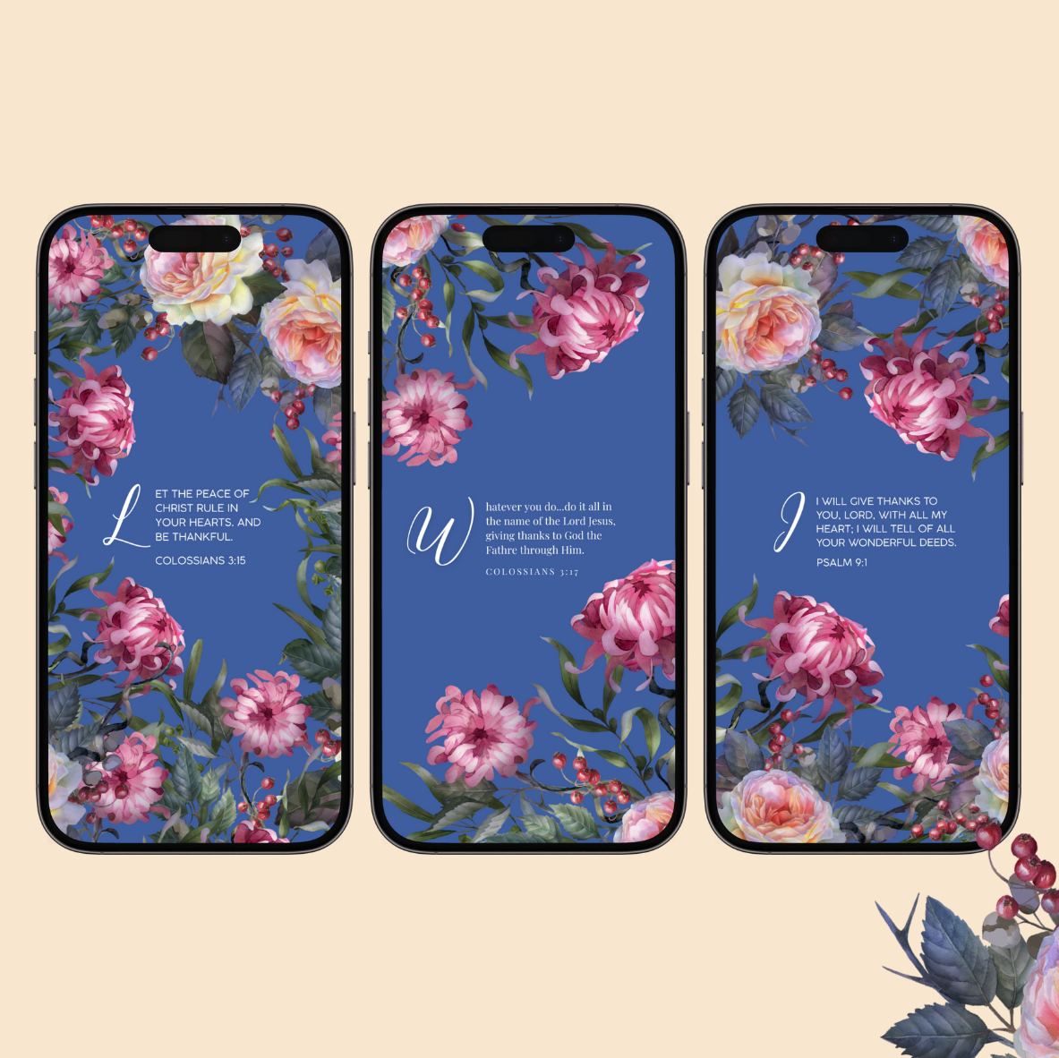 Give Thanks Always | Scripture Lockscreens