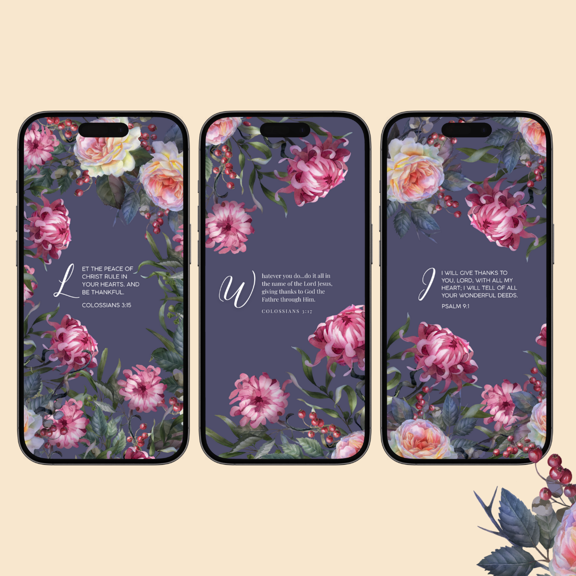 Give Thanks Always | Scripture Lockscreens