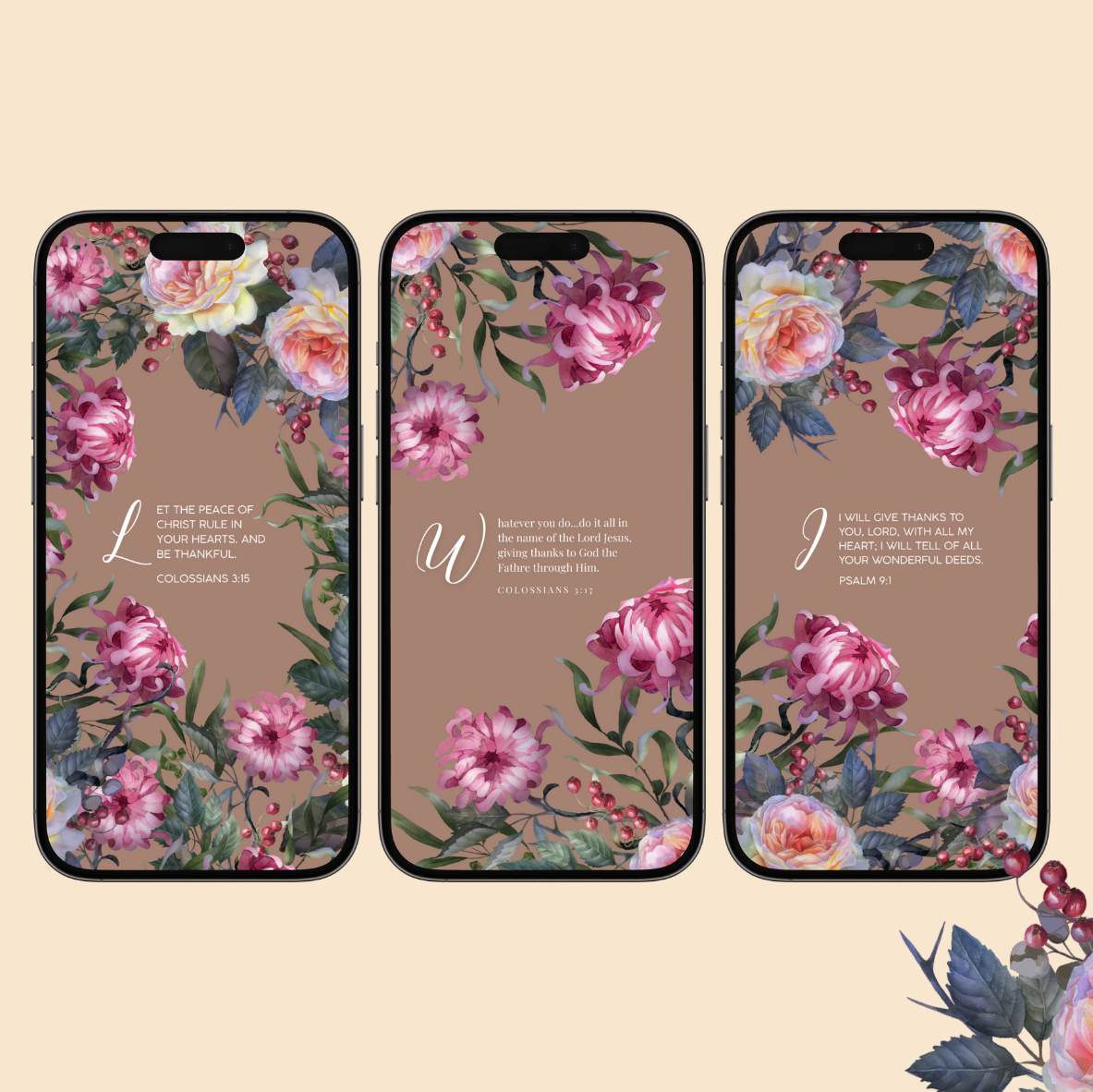 Give Thanks Always | Scripture Lockscreens