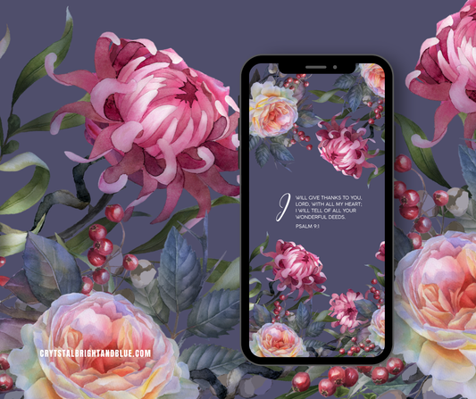 Give Thanks Always | Scripture Lockscreens