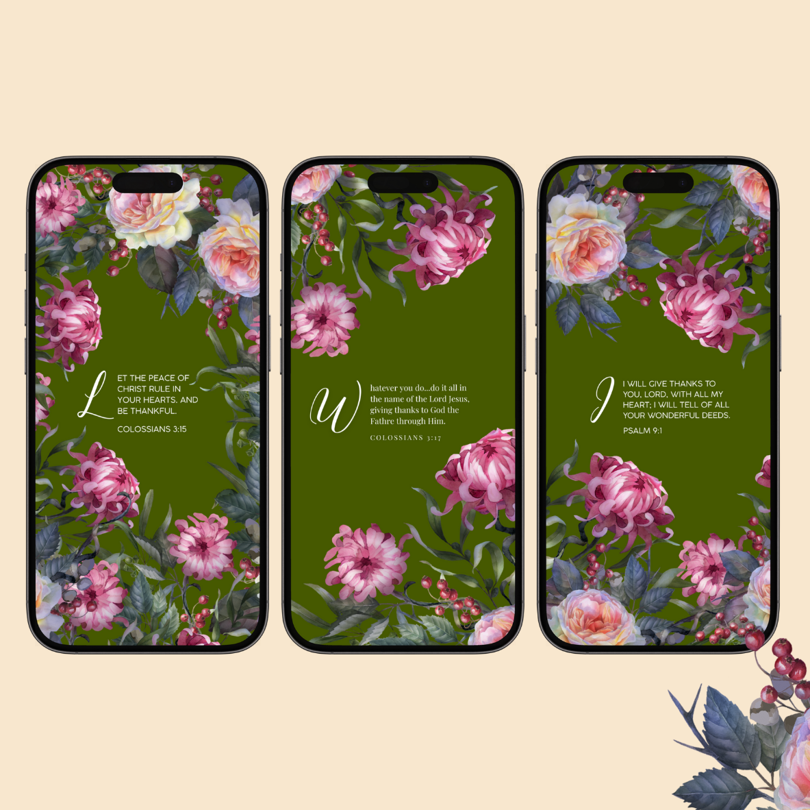 Give Thanks Always | Scripture Lockscreens