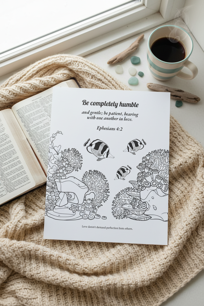 A Quiet 30 Day Scripture Coloring Journey on Love