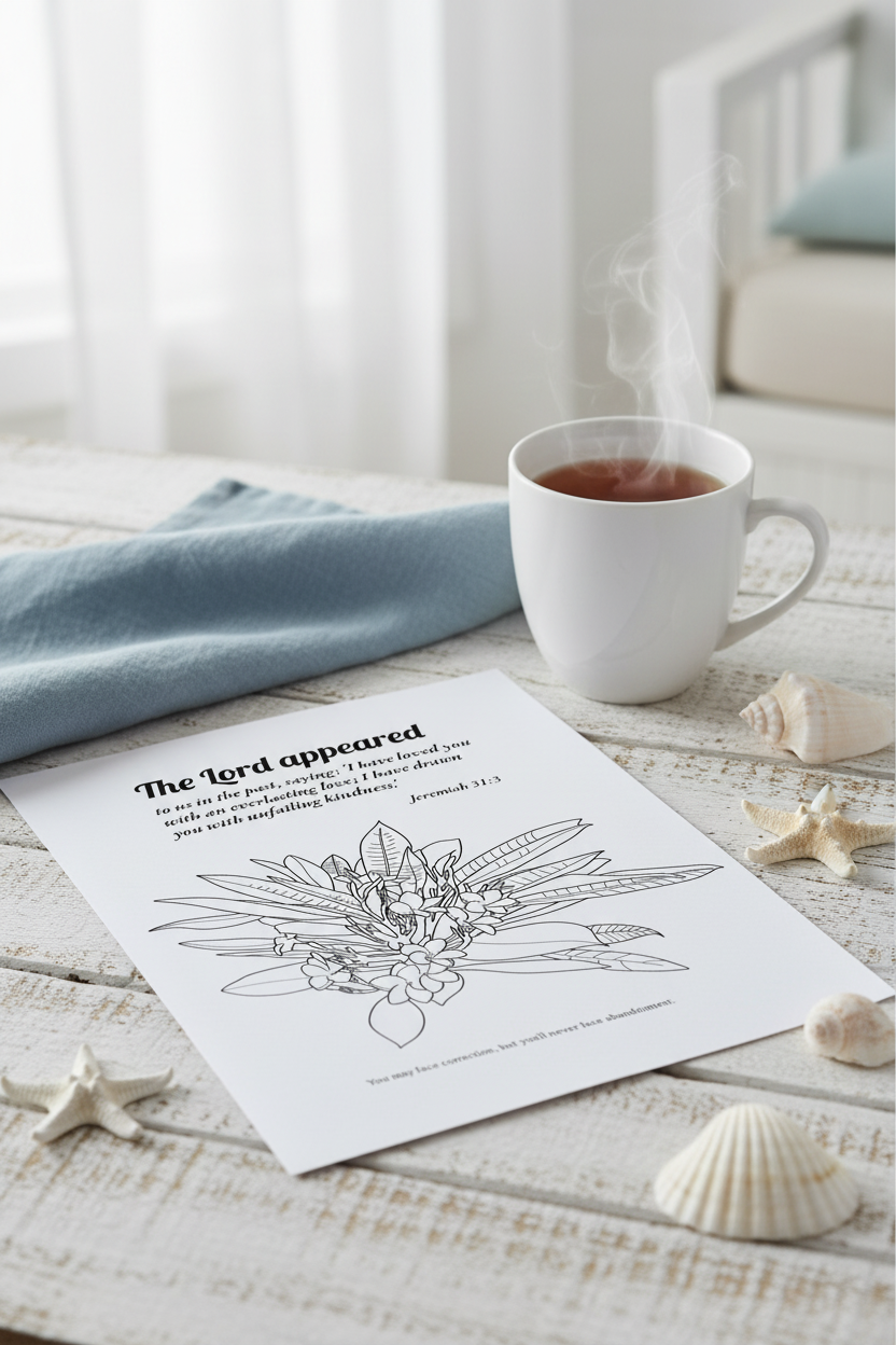 A Quiet 30 Day Scripture Coloring Journey on Love