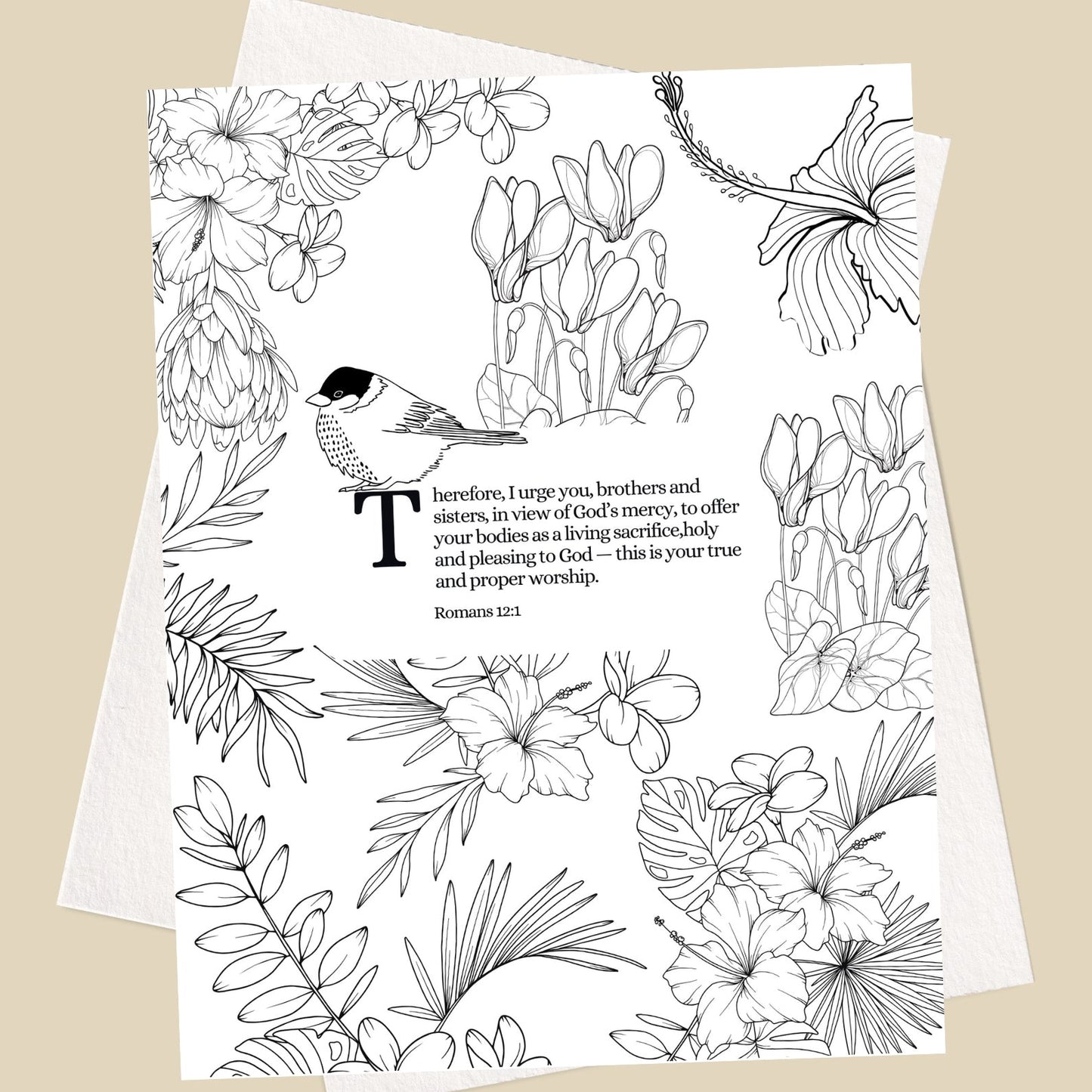 Bible Verse Coloring Pages - Digital Download