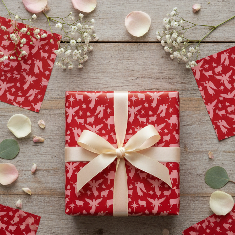 Red gift without spoons