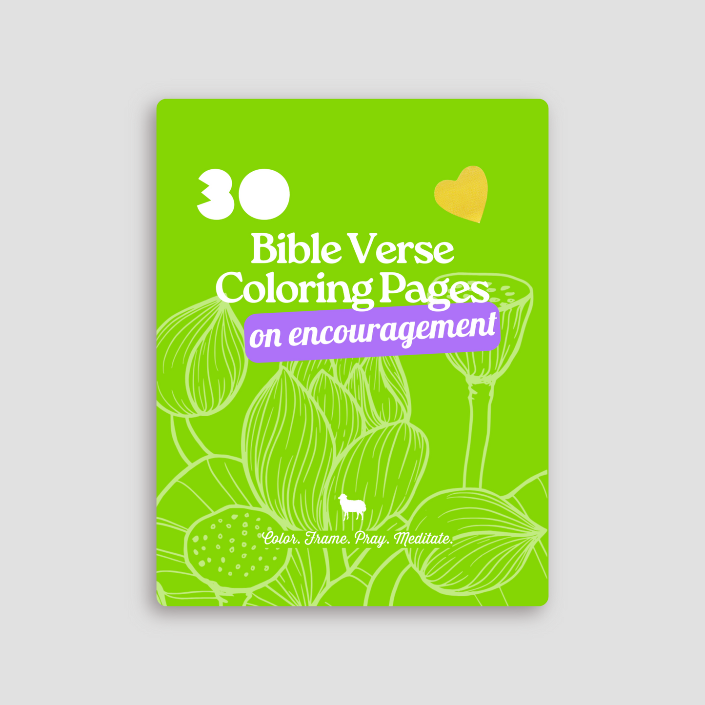 Rooted in the Word Encouragement Bible verse coloring pages mockup