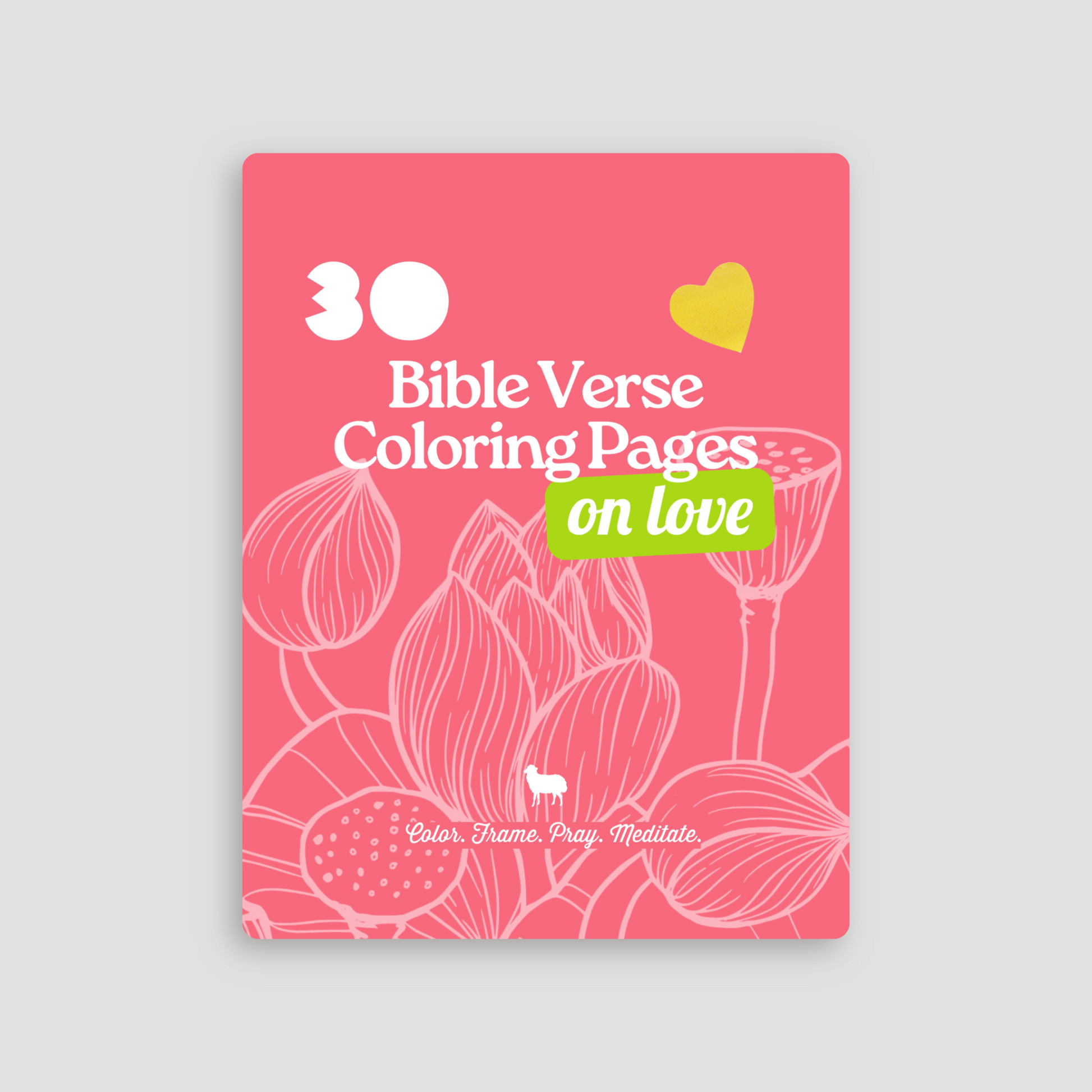 Rooted in the Word Love Bible verse coloring pages mockup