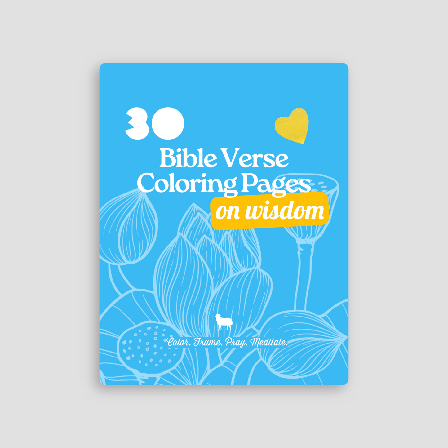 Rooted in the Word Wisdom Bible verse coloring pages mockup