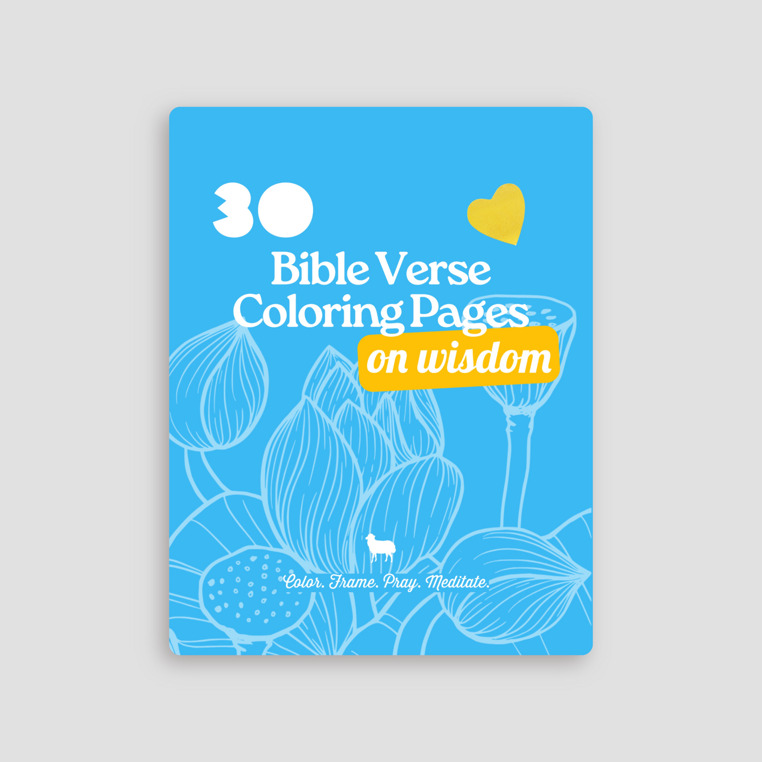 Rooted in the Word Wisdom Bible verse coloring pages mockup
